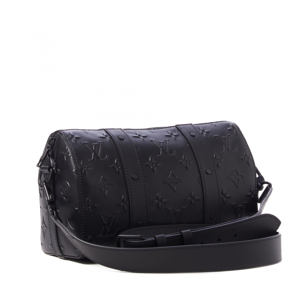 Louis Vuitton Black Monogram Seal City Bag